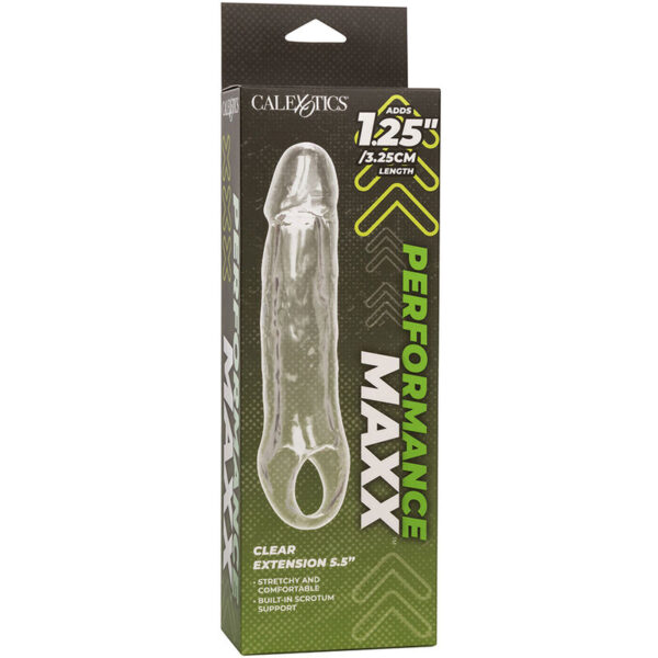 CalExotics Performance Maxx 5.5 — Penis Sleeve, Clear — Penis Accessories — view 7