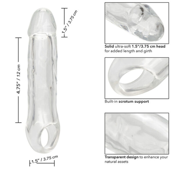 CalExotics Performance Maxx 6.5 — Penis Sleeve, Clear — Penis Accessories — view 6