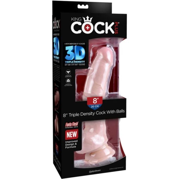 King Cock Plus Triple Density — Realistic Dildo, 18.4 cm — Dildos — view 2