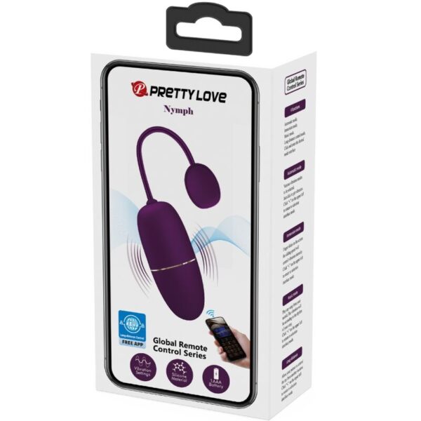 Pretty Love Nymph — Vibrating Egg, App-Controlled, Lilac — App-Controlled Sex Toys — view 4