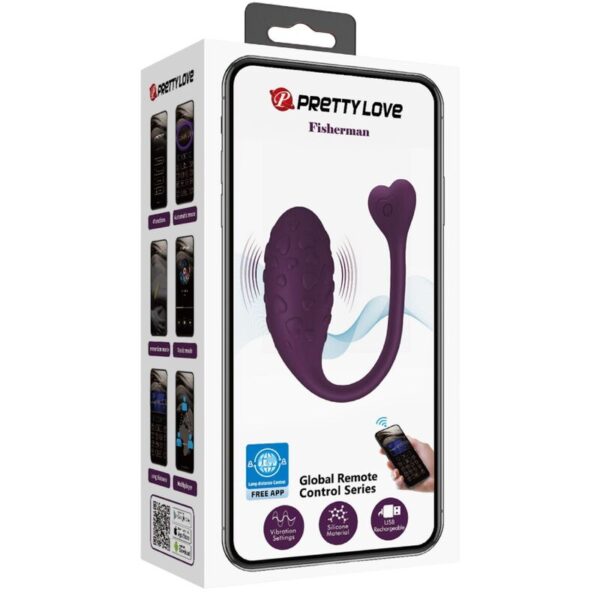 Pretty Love Fisherman — Vibrating Egg, App-Controlled, Lilac — App-Controlled Sex Toys — view 13