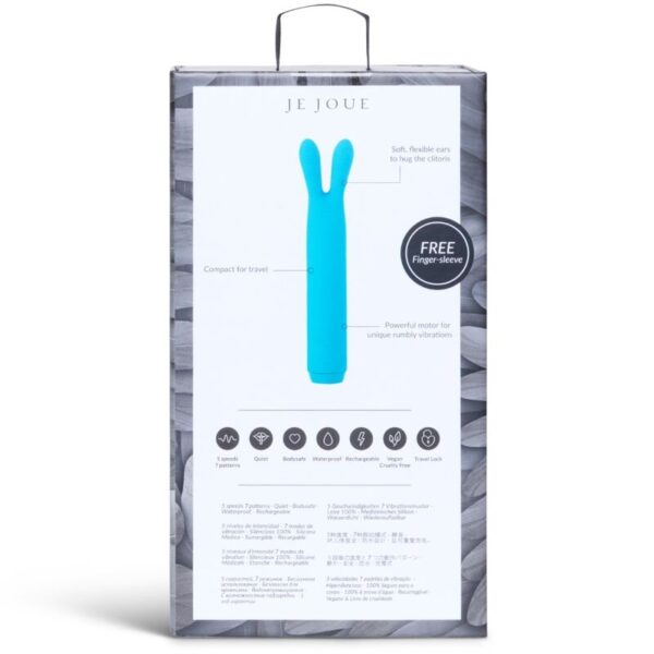 Je Joue Rabbit — Bullet Vibrator, Rechargeable, Teal — Bullet Vibrators — view 4