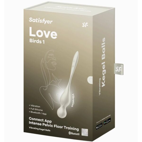 Satisfyer Love Birds — Kegel Balls, App-Controlled, White — App-Controlled Sex Toys — view 3