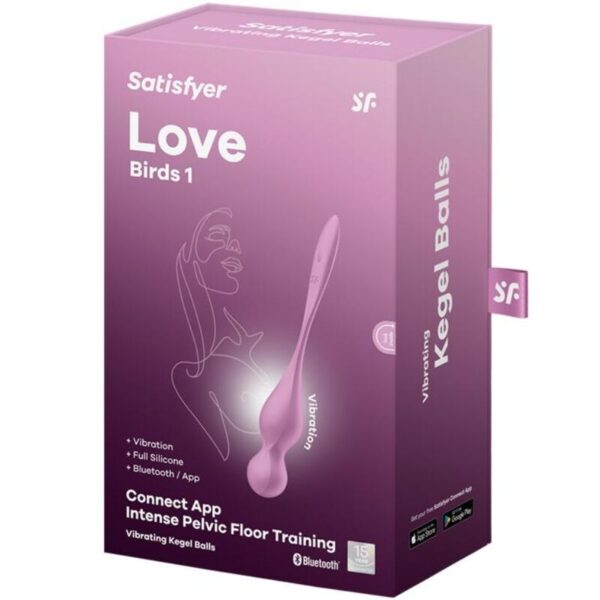 Satisfyer Love Birds — Kegel Balls, App-Controlled, Pink — App-Controlled Sex Toys — view 5