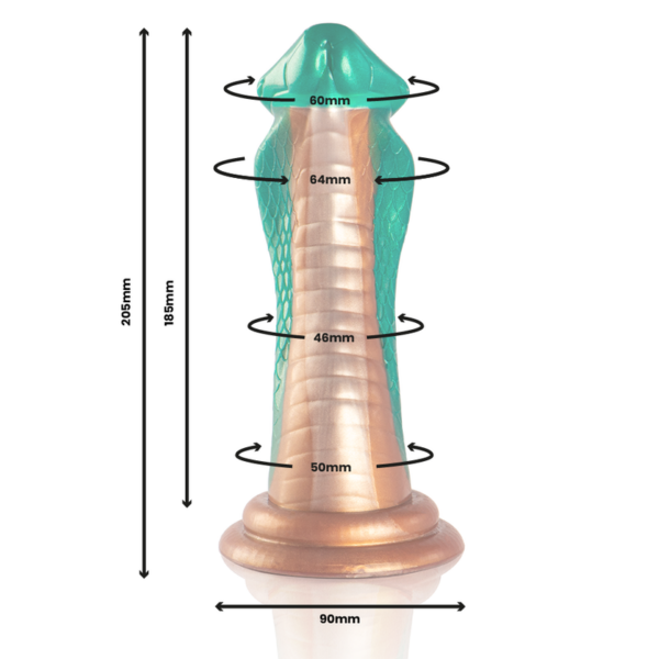 Epic Python — Fantasy Dildo, 20.5 cm, Green — Dildos — view 3