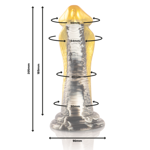 Epic Drakon — Fantasy Dildo, 20.5 cm, Yellow — Dildos — view 2
