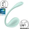 Satisfyer Smooth Petal — Wearable Vibrator, App-Controlled, Green — App-Controlled Sex Toys