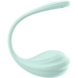 Satisfyer Smooth Petal — Wearable Vibrator, App-Controlled, Green — App-Controlled Sex Toys — view 4