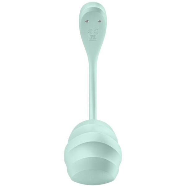 Satisfyer Smooth Petal — Wearable Vibrator, App-Controlled, Green — App-Controlled Sex Toys — view 2