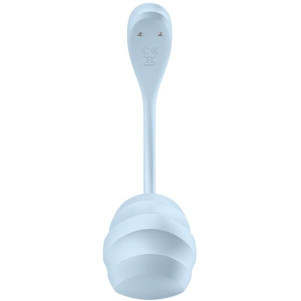 Satisfyer Smooth Petal — Wearable Vibrator, App-Controlled, Blue — App-Controlled Sex Toys — view 6