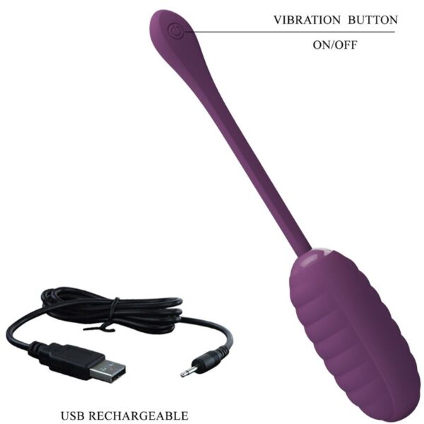 Pretty Love Casper — Vibrating Egg, App-Controlled, Purple — App-Controlled Sex Toys — view 12