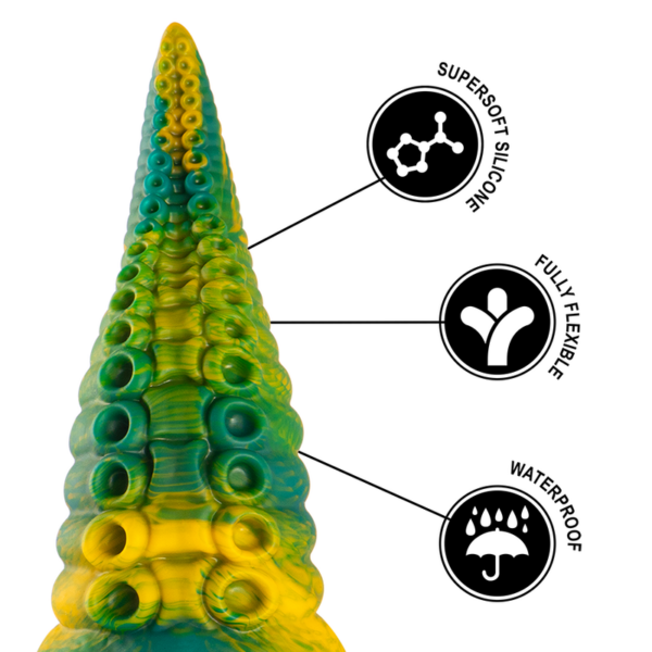 Epic Cetus Large — Fantasy Dildo, 20.5 cm, Green — Dildos — view 8