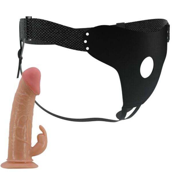Pretty Love Mavis — Strap-On Dildo, 19 cm, Natural — Non-Vibrating Harnesses — view 7