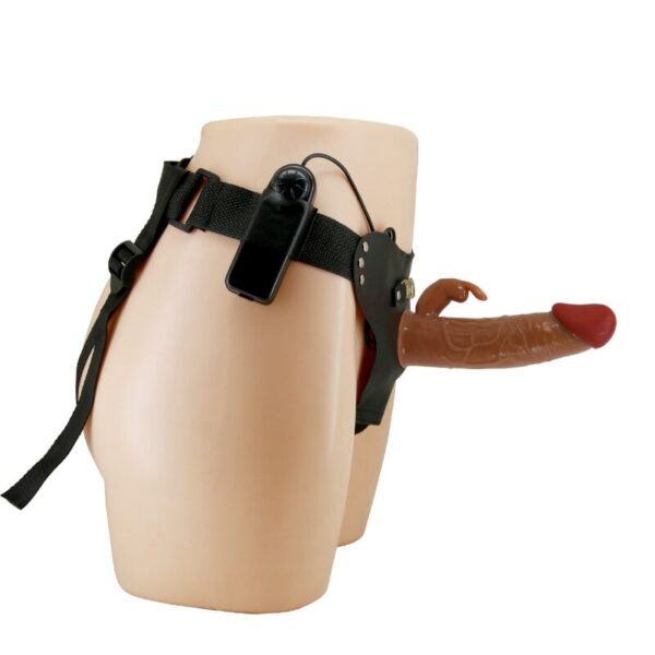 Pretty Love Marion — Vibrating Strap-On, 19 cm, Brown — Strap-Ons & Harnesses — view 3