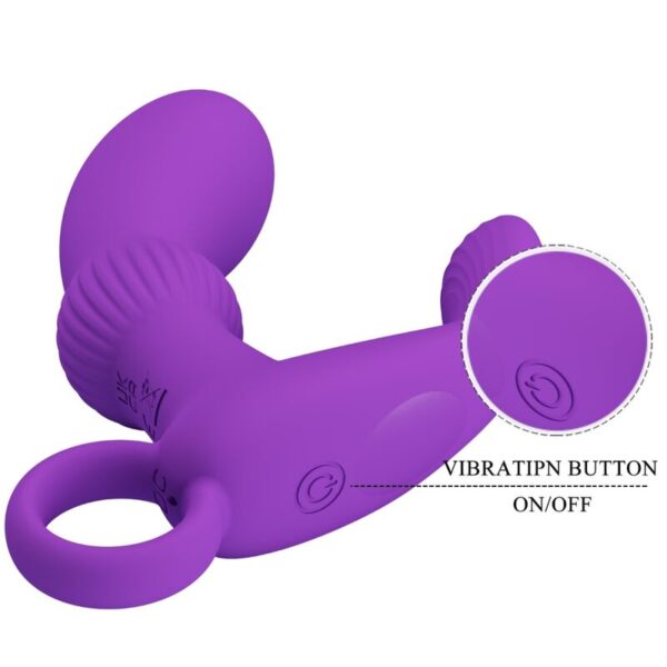 Pretty Love Cayla — Prostate Vibrator, Remote Control, Lilac — Anal — view 6