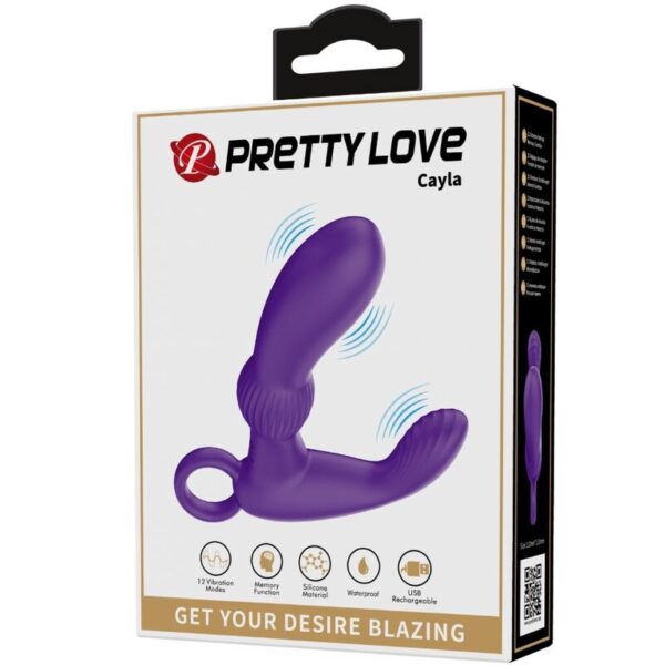 Pretty Love Cayla — Prostate Vibrator, Remote Control, Lilac — Anal — view 9