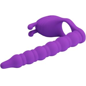 Pretty Love Blackney — Vibrating Cock Ring, Butt Plug, Lilac — Cock Rings — view 4
