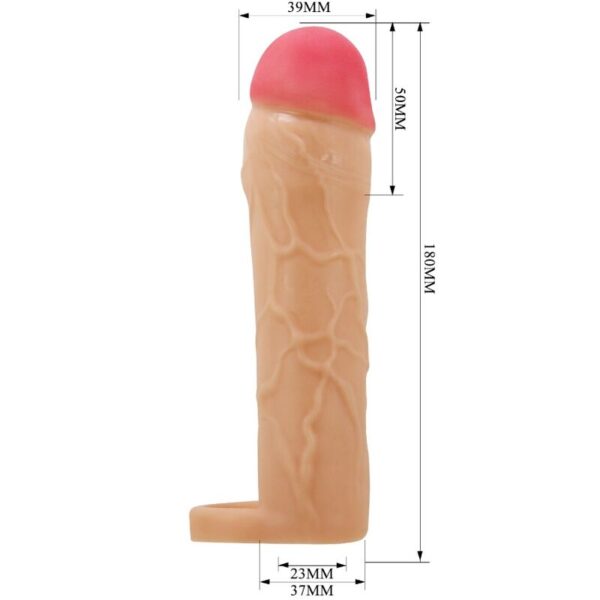 Pretty Love Chane — Penis Extension Sleeve, Flesh — Penis Accessories — view 4