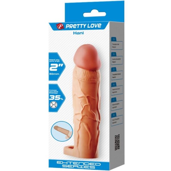 Pretty Love Chane — Penis Extension Sleeve, Flesh — Penis Accessories — view 6