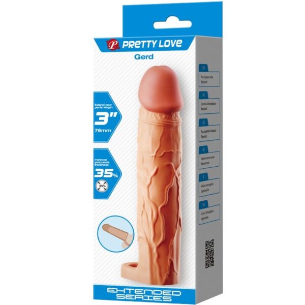 Pretty Love Gerd — Penis Extension Sleeve, Flesh — Penis Accessories — view 6
