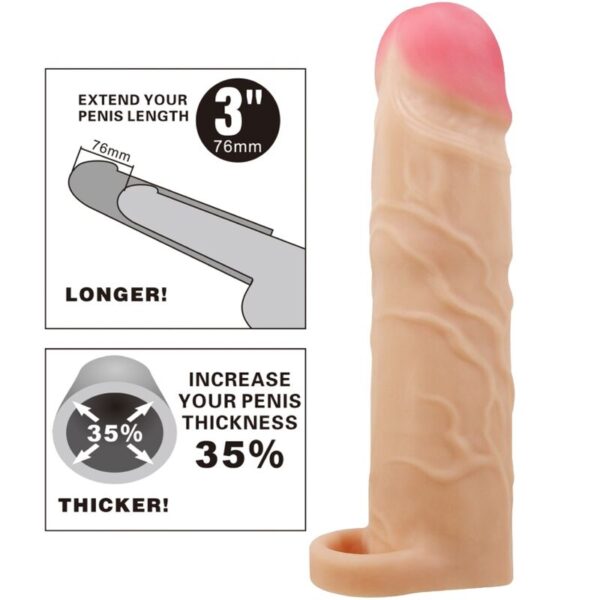 Pretty Love Gerd — Penis Extension Sleeve, Flesh — Penis Accessories — view 5