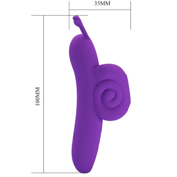 Pretty Love Snail — Finger Vibrator, Rechargeable, Purple — Clitoral Stimulators — view 5
