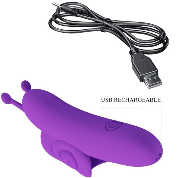 Pretty Love Snail — Finger Vibrator, Rechargeable, Purple — Clitoral Stimulators — view 7