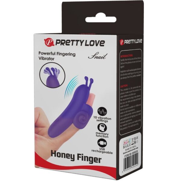 Pretty Love Snail — Finger Vibrator, Rechargeable, Purple — Clitoral Stimulators — view 8