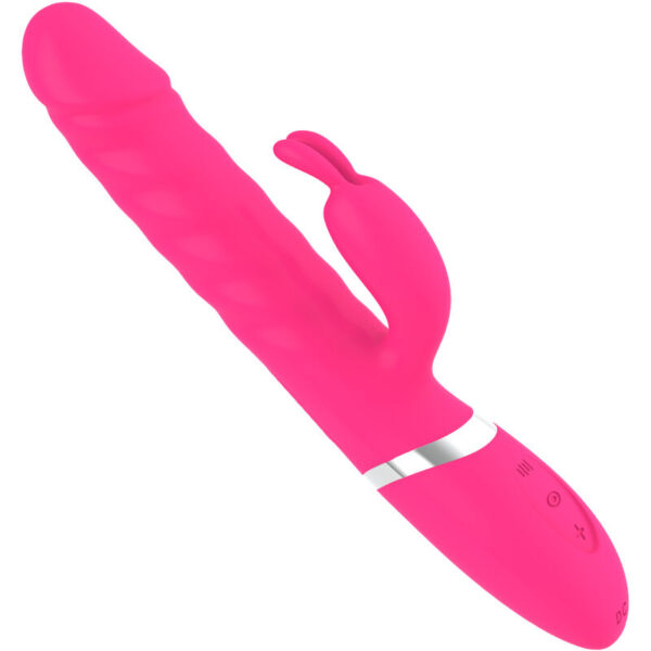 Armony Nasty — Thrusting Vibrator, Heated, Fuchsia — Rabbit Vibrators — view 5