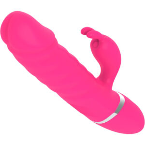 Armony Nasty — Thrusting Vibrator, Heated, Fuchsia — Rabbit Vibrators