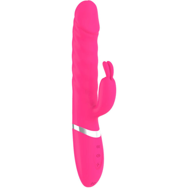 Armony Nasty — Thrusting Vibrator, Heated, Fuchsia — Rabbit Vibrators — view 4