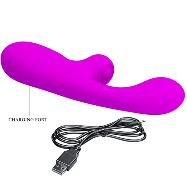 Pretty Love Skylar — Rabbit Vibrator, Rechargeable, Purple — Clitoral Stimulators — view 9