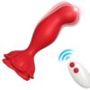 Armony — Vibrating Butt Plug, Remote Control, 12 cm, Red — Anal