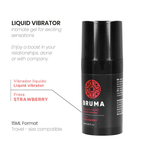 Bruma Liquid Vibrator — Tingling Gel, 15 ml, Strawberry — Arousal Gels for Women — view 5