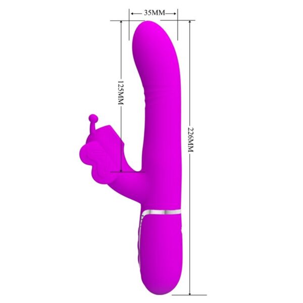 Pretty Love Butterfly — Rabbit Vibrator, Rechargeable, Fuchsia — Rabbit Vibrators — view 9