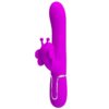 Pretty Love Butterfly — Rabbit Vibrator, Rechargeable, Fuchsia — Rabbit Vibrators