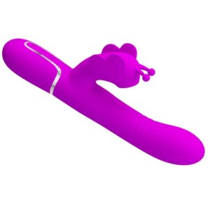 Pretty Love Butterfly — Rabbit Vibrator, Rechargeable, Fuchsia — Rabbit Vibrators — view 4