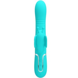 Pretty Love Butterfly — Rabbit Vibrator, Rechargeable, Aqua Green — Rabbit Vibrators — view 4