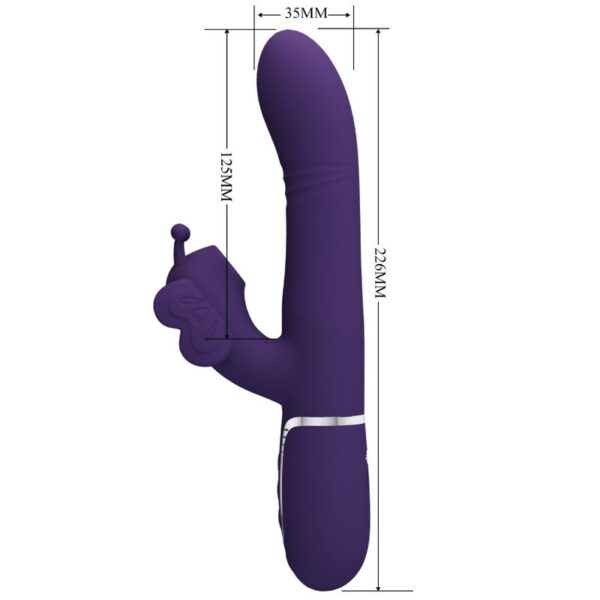 Pretty Love Butterfly — Rabbit Vibrator, Rechargeable, Purple — Rabbit Vibrators — view 11