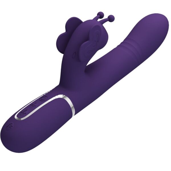Pretty Love Butterfly — Rabbit Vibrator, Rechargeable, Purple — Rabbit Vibrators — view 4