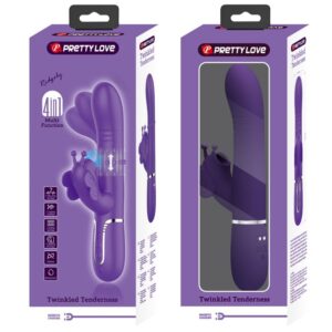 Pretty Love Butterfly — Rabbit Vibrator, Rechargeable, Purple — Rabbit Vibrators — view 2