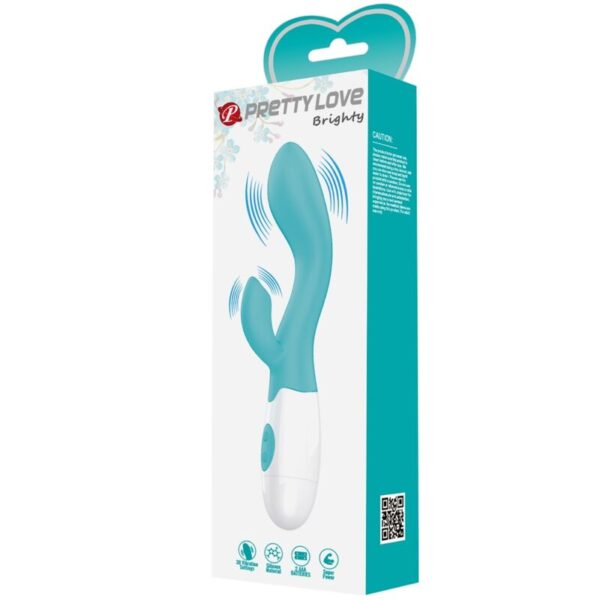 Pretty Love Brighty — Rabbit Vibrator, Aqua Green — G-Spot Vibrators — view 6