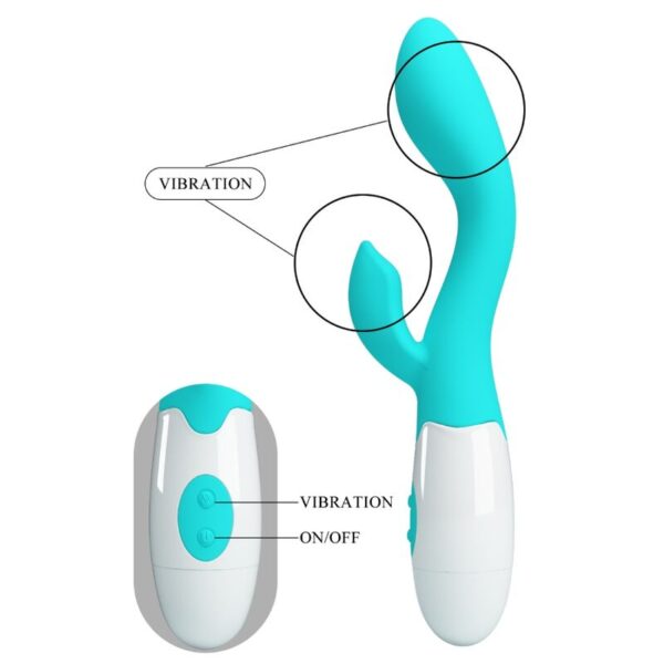 Pretty Love Brighty — Rabbit Vibrator, Aqua Green — G-Spot Vibrators — view 4