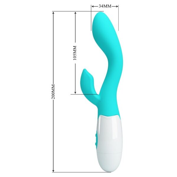 Pretty Love Brighty — Rabbit Vibrator, Aqua Green — G-Spot Vibrators — view 3