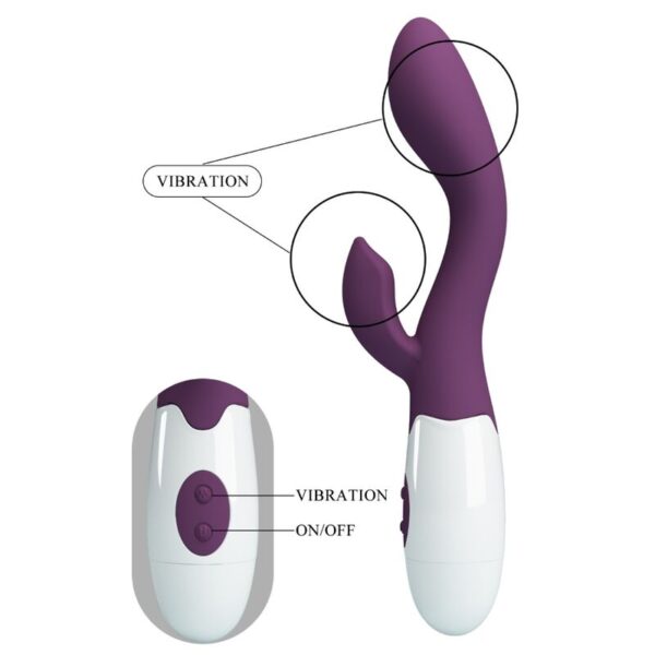 Pretty Love Brighty — Rabbit Vibrator, Purple — G-Spot Vibrators — view 10