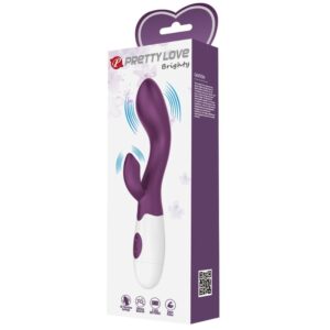 Pretty Love Brighty — Rabbit Vibrator, Purple — G-Spot Vibrators — view 3