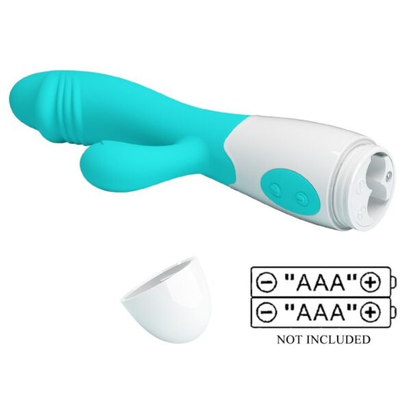 Pretty Love Snappy — Rabbit Vibrator, Aqua Green — G-Spot Vibrators — view 9