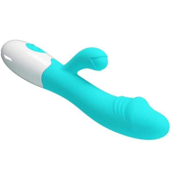 Pretty Love Snappy — Rabbit Vibrator, Aqua Green — G-Spot Vibrators — view 5