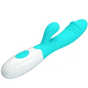 Pretty Love Snappy — Rabbit Vibrator, Aqua Green — G-Spot Vibrators — view 4