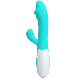 Pretty Love Snappy — Rabbit Vibrator, Aqua Green — G-Spot Vibrators